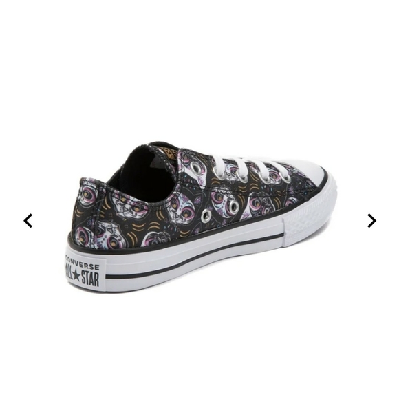 sugar skull cat converse